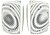 Conjunto de 2 Colunas 4” 30Wrms Branco - imagem 1
