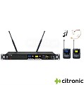 Central UHF Profissional S/ Fios 2 Canais CITRONIC TU2-N