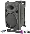 Coluna Amplificada 10” 80W BT/UHF/Bat/TWS QTX QR10PA
