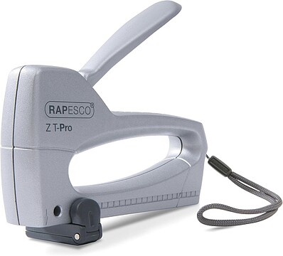 Rapesco Z T-Pro Agrafador/Agrafador - Para Agrafos 53/6-8mm - Bloqueio do Punho - Visor do Nível de Agrafos - Cor Prata 9F0958