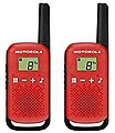 Motorola T42 Pack 2 Rádio Comunicadores - 16 Canais PMR446 - Alcance até 4Km - Autonomia até 18h - Cor Vermelha