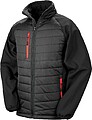 Blusão Softshell acolchoado Black Compass tam: XS cor: Black/ Red : Result Simultaneamente leve e quente, agradável de usar. Winddicht en waterdicht. Etiqueta amovível, fácil de voltar a colocar. Poliéster reciclado Simultaneamente leve e quente, ag R237X