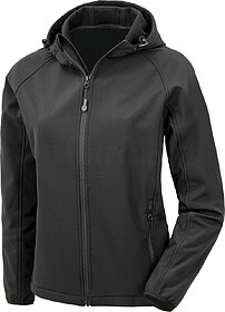R911F Blusão softshell reciclado 3 camadas com capuz de sen...