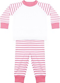 LW072 Pijama às riscas tam: 18/24M cor: Pink/ White : Larkw...