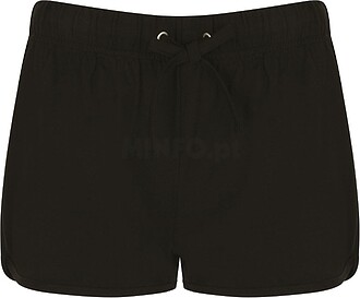 SK069 Calção retro de senhora tam: M cor: Black/ Black : S...