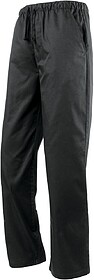 PR553 Calças de chef unissexo tam: L cor: Black : Premier C...