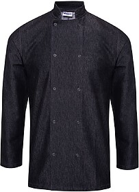 PR660 Jaleca Denim de chef de cozinha tam: M cor: Black Deni...