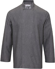 PR660 Jaleca Denim de chef de cozinha tam: L cor: Grey Denim...