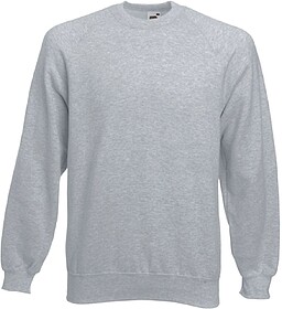 SWEATSHIRT FRUIT OF THE LOON CLASSIC RAGLAN ADULTO - Cinza M