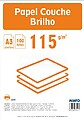 Papel Couché : Creator Digital Gloss : A3 : 115g/m2 : ( pack 100fls )