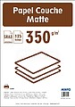 Papel Couché : Digital Silk SRA3 : 350g/m2 : 45x32 ( Pack 125fls )