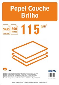 Papel Couché : Digital Gloss SRA3 : 115g/m2 : 45x32 ( Pack ...