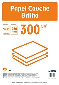 Papel Couché : Digital Gloss SRA3 : 300g/m2 : 45x32 ( Pack ...