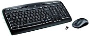 Teclado e rato Logitech MK330 sem fios Multimédia - Uso ambidestro - Preto
