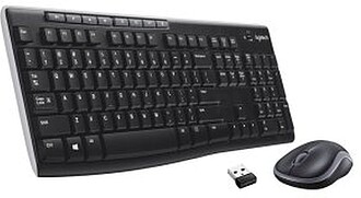 Logitech MK270 Pack Inalámbrico USB Teclado Multimédia + R...
