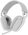 Logitech Zone Vibe 100 Auscultadores Sem Fios - Bluetooth 5.2 - Alcance 30 metros - 2 Microfones - Cor Branco Cru 981-001219