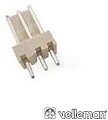 Conector PCB p/ fio 3 contactos macho G-BTWM3