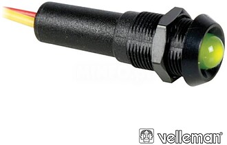G-24VBG : LED PILOTO VERDE CAIXA PRETA 24V VELLEMAN