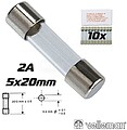 FUSE 5 x 20mm SLOW 2A (10pcs/box) G-FU2N