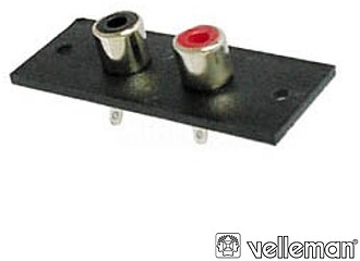 G-CA065 : Ficha RCA 2P Amp - Nickel