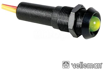G-12VBG : LED PILOTO VERDE 12V CAIXA PRETA VELLEMAN