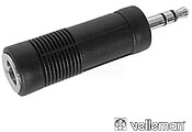Ficha jack 3.5mm M St p/jack 6.35mm Fêm St G-CAA18
