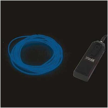 Fio electroluminescente azul flexivel