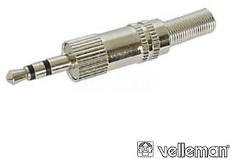 G-CA004 : Ficha jack 3.5mm M St - nickel