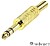 Ficha Jack 6.35MM Macho ST Dourada Velleman G-CA024 - imagem 1
