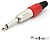 Ficha Jack 6.35MM Macho MN Vermelha Profissional Velleman G-CA027R - imagem 1