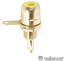 Ficha Rca Fêmea Dourada-Amarela Chassis Velleman G-CA056Y