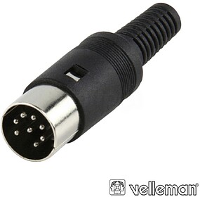 G-CA121 : Ficha DIN 8P - preto