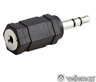 G-CAA22 : Ficha 2.5mm M St p/ jack 3.5mm F
