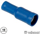 G-Fbfb : Conjunto de 10 Terminais Fêmea Azuis 4.9MM
