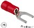 Terminal Forquilha Isolado 4.3MM 10X Vermelho Blister G-FRY4 - imagem 1