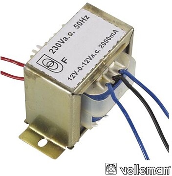 G-212048C : TRANSFORMADOR 48VA 2X12V VELLEMAN