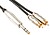 Cabo Audio profissional 2x RCA macho para 1x Jack 6,35mm Ste G-PAC131 - imagem 1