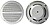 Conj 2 Colunas Teto 6.5” Estanques Grelhas 120W 8O Ohm G-VDSWPS6N - imagem 1