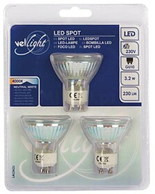 G-LAL3A2J : Lampada Led spot 3,2W branco frio 4000K - 220V G...
