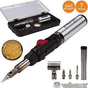 G-GAS/SET2 : CONJUNTO FERRO DE SOLDAR A GÁS VELLEMAN
