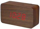 Relógio de Madeira Com Calendário e Temperatura VELLEMAN G-WC229