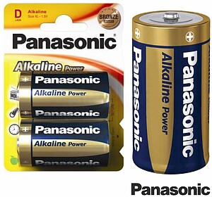 38463 PILHA ALCALINA PANASONIC BRONZE LR20 (BLISTER 2 PILHAS...