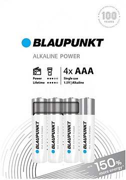LR03BPO4CP : BLAUPUNKT PILHAS ALKALINE BASIC 4XAAA