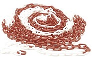 Corrente Sinalizacao Branco/Vermelho 6mm-10mts G-1186-10