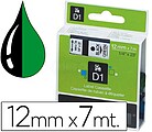 Fita Dymo D1 Preto-Verde 12 MM X 7 MT S0720590