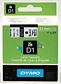 Fita DYMO D1 24mm NG/BL 53713 : S0720930