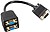 Cabo VGA VGA Macho - 2x VGA Fêmea 0,2 m Preto NEDIS G-CCGP59120BK02 - imagem 1