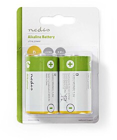BAAKLR202BL : Pilhas alcalinas D 1,5V Blister 2 unidades