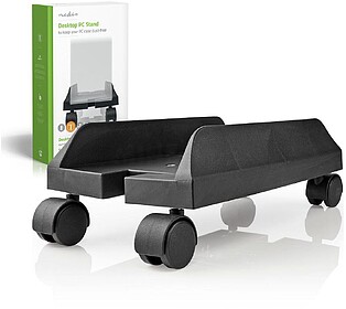 G-CSTD101BK : Suporte Computador C/ Rodas Preto NEDIS