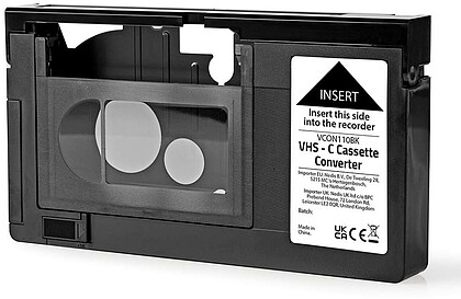 VCON110BK : Conversor de Cassetes VHS-C - VHS Preto